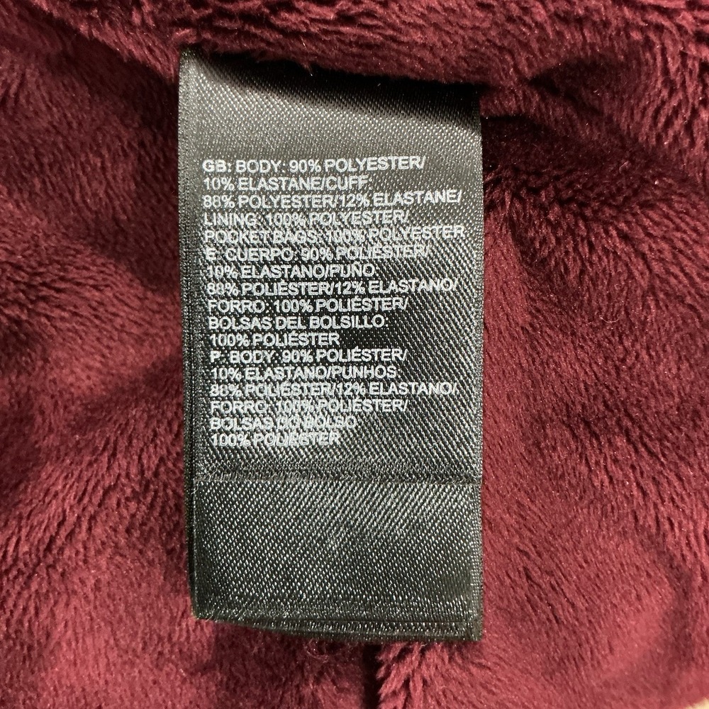 The North Face WindWall Women's Fleece Fuchsia Full Zip Jacket Hooded Large - Picture 8 of 10